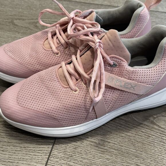 Footjoy Flex Golf Shoes Women’s Pink White 95730 Size 9 Casual Spikeless Comfort - Picture 4 of 8